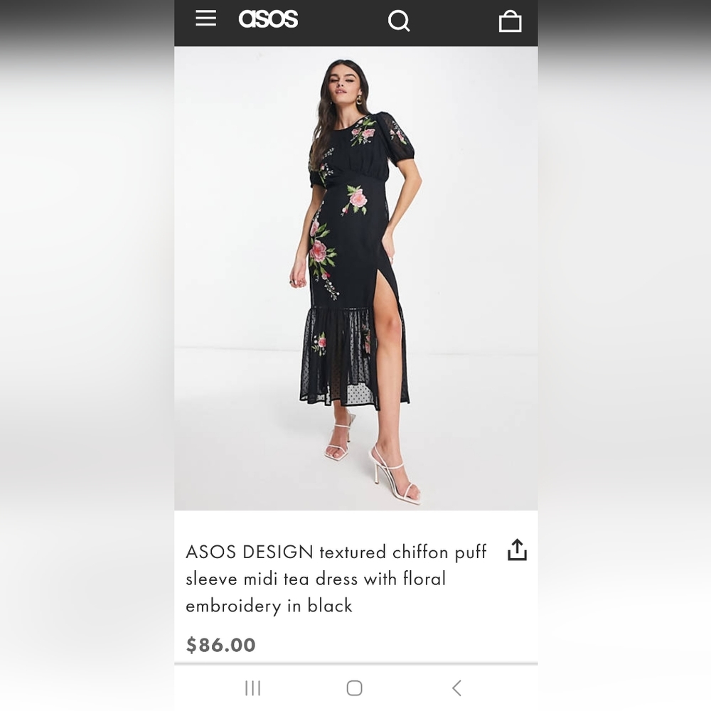 Asos black dress